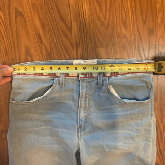 Free People The Perfect Vintage Flare Jean Embroidered Waistband Size 31 - Picture 9 of 9